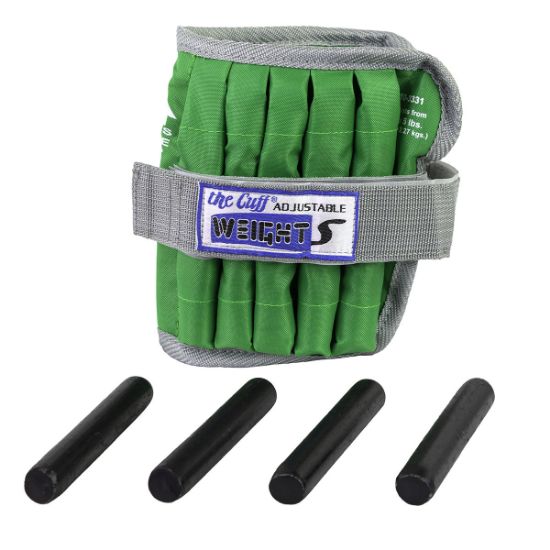 Picture of CanDo adjustable ankle weight, 5 lb, green, each