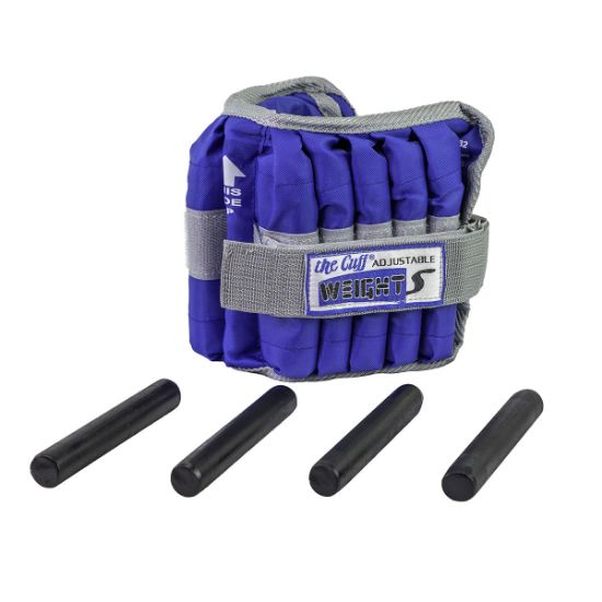 Picture of CanDo adjustable ankle weight, 10 lb, blue, each