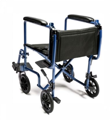 Picture of Lightweight Aluminum Transport Chair, 17", Red
