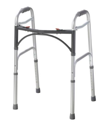 Picture of Deluxe Folding Walker, Two Button, 350# cap