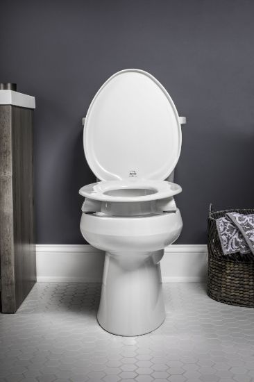 Picture of Bemis CleanShield 3" raised toilet seat, elongated