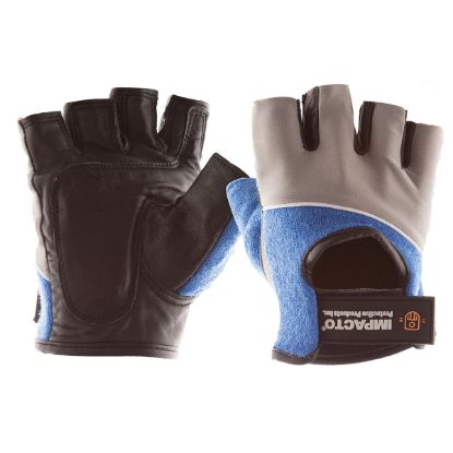 Picture of Impacto Gel Work Glove, Leather, Half Finger