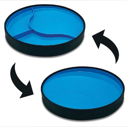 Picture of STAYnEAT Plate, Divided Suction, Slope n Scoop Dish