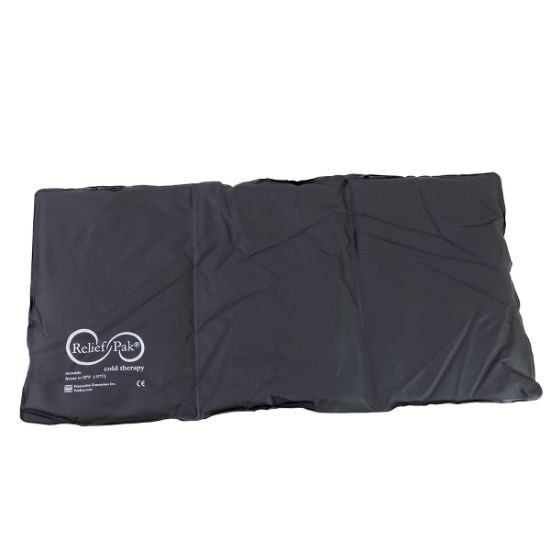 Picture of Relief Pak heavy-duty black urethane reusable cold pack, oversize (11 x 21")
