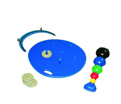 Picture of CanDo professional balance board with 2 weight holders