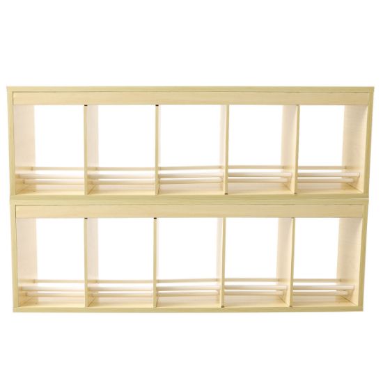 Picture of CanDo universal exercise band rack, horizontal, 10-roll, duplex