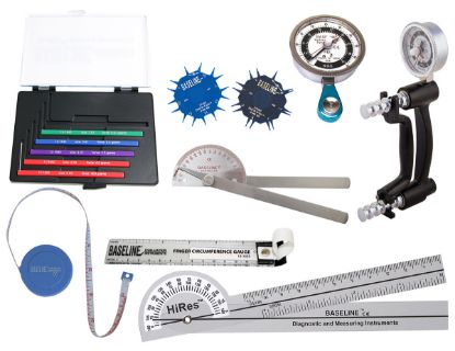 Picture of Baseline 8-piece HD hand evaluation set with Discrim-a-gon and 5-piece sensory set