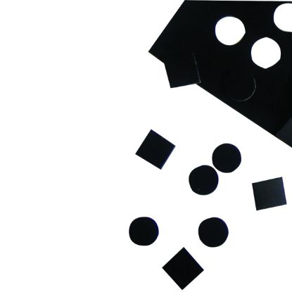 Picture of Dycem non-slip self-adhesive squares, 13/16" each,12/sheet, black
