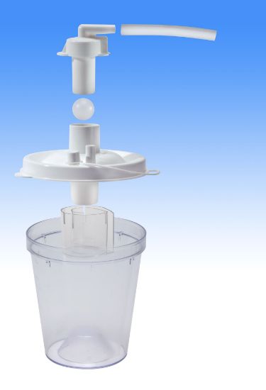 Picture of Drive Vacu-Aide disposable container with internal filter unassembled collection container, 48 pack