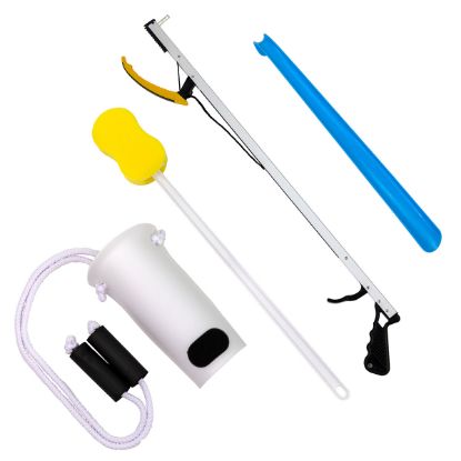 Picture of Hip Kit #1: 26" reacher, contoured sponge, sock and stocking aid, 18" plastic shoehorn