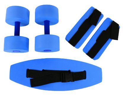 Picture of CanDo deluxe aquatic exercise kit (jogger belt, ankle cuffs, hand bars)