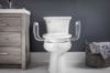 Picture of Bemis Assurance with CleanShield 3" raised toilet seat, with bidet and arms