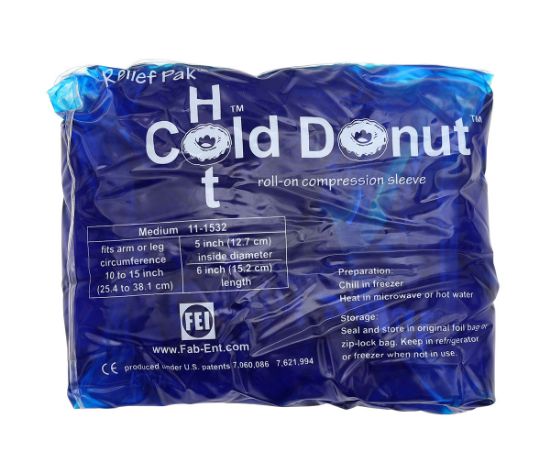 Picture of Relief Pak Donut cold/hot compression sleeve, medium