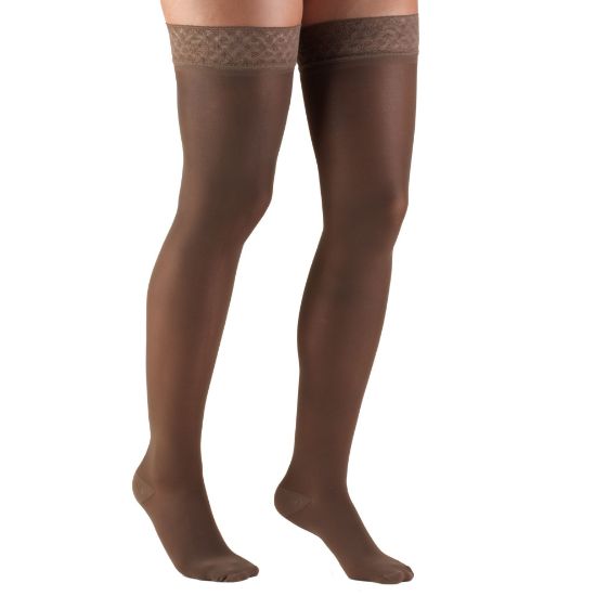 Picture of Sheer Compression Stockings, 30-40 mmHg, Women's Thigh High Length, 30 Denier