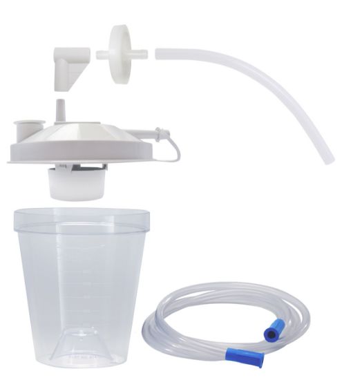 Picture of Drive Vacu-Aide Disposable container with external filter, assembled collection container kit, each