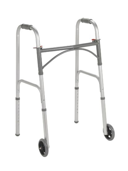 Picture of Drive Folding walker, 2 button with 5" wheels, 4/cs