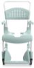 Picture of Etac Clean Shower Commode chair, 17.25", lagoon green 4 lockable castors