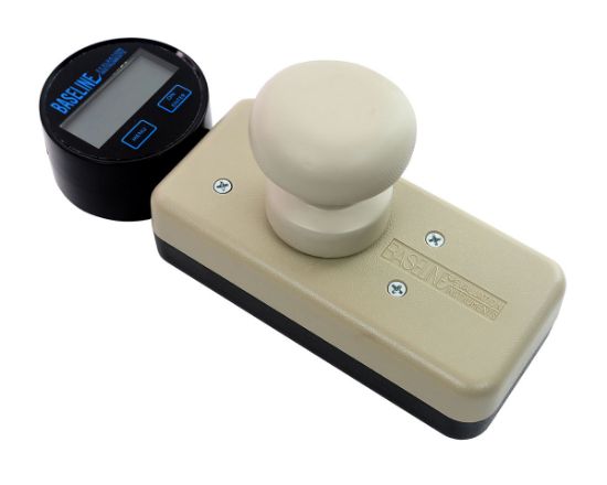 Picture of Baseline digital hydraulic wrist dynamometer, 500 lb. with knob grip and mounting bracket