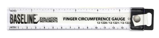 Picture of Baseline finger circumference gauge (inches and centimeters)