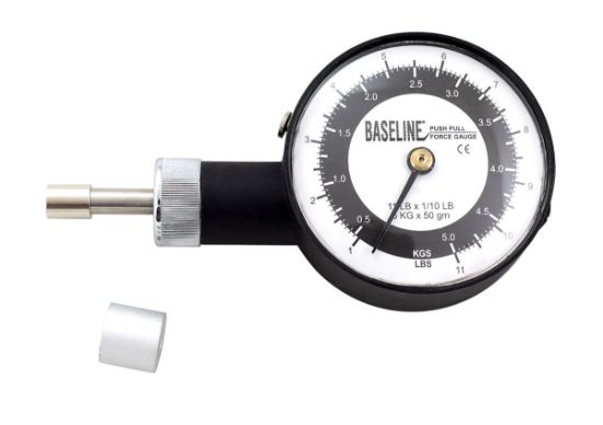 Picture of Baseline dolorimeter (22 pound sensitivity) with circular probe