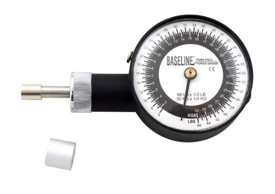 Picture of Baseline dolorimeter (66 pound sensitivity) with circular probe