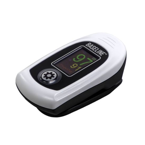 Picture of Baseline fingertip pulse oximeter w/2 AAA batteries included (TAA compliant)