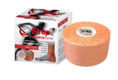 Picture of Strapit Latex Free Sports Strapping Tape, 1.5 in x 15 yds, Single Retail Packs