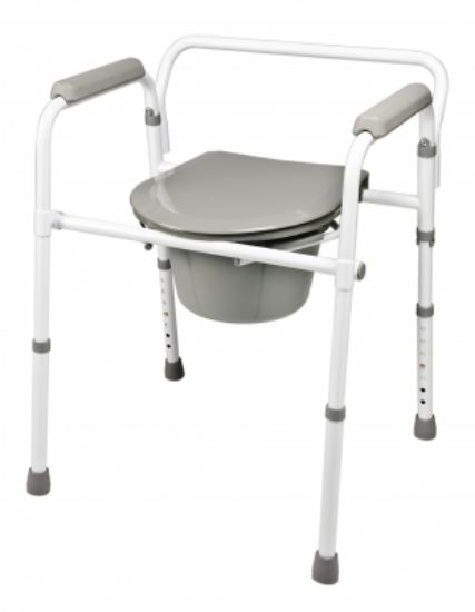 Picture of Lumex Folding Steel 3-in-1 Commode