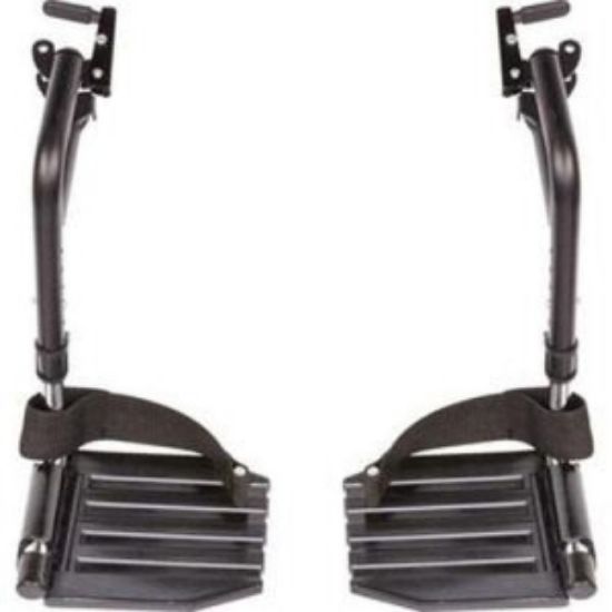 Picture of Invacare Swing away Hemi foot rests, with composite footplates and heel loops