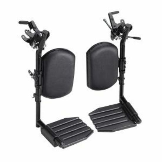 Picture of Hemi Elevating Legrests w/Aluminum Footplates And Padded Calf Pads