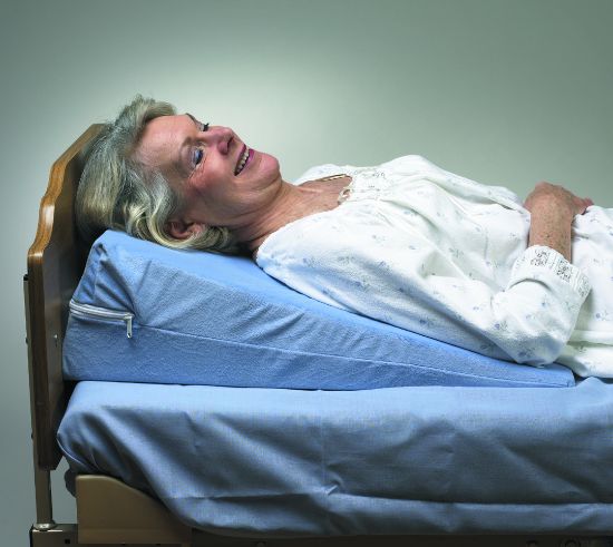 Picture of Elevating Bed Wedge with cozy cloth cover, 15 degrees, 24" x 27" x 7.5", pair